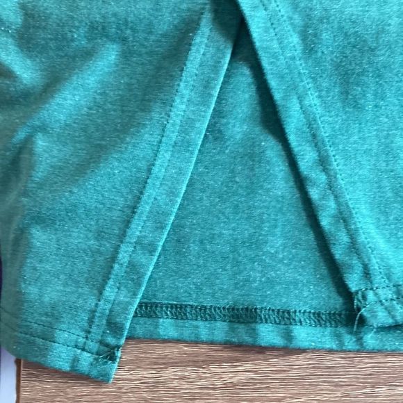 Womens MP | C Green Front Slit Short Sleeve Pocket Tee Medium Dress - Picture 7 of 8